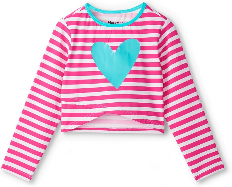 Hatley Girls' Swim Full Sleeve Cross Over Coverup - Image 1